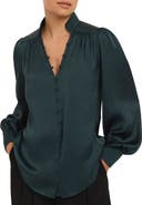 MINT VELVET Satin Long Sleeve Blouse