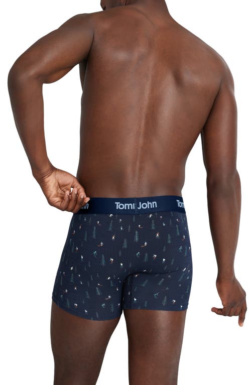 Tommy John Second Skin 4-inch Boxer Briefs In Blue