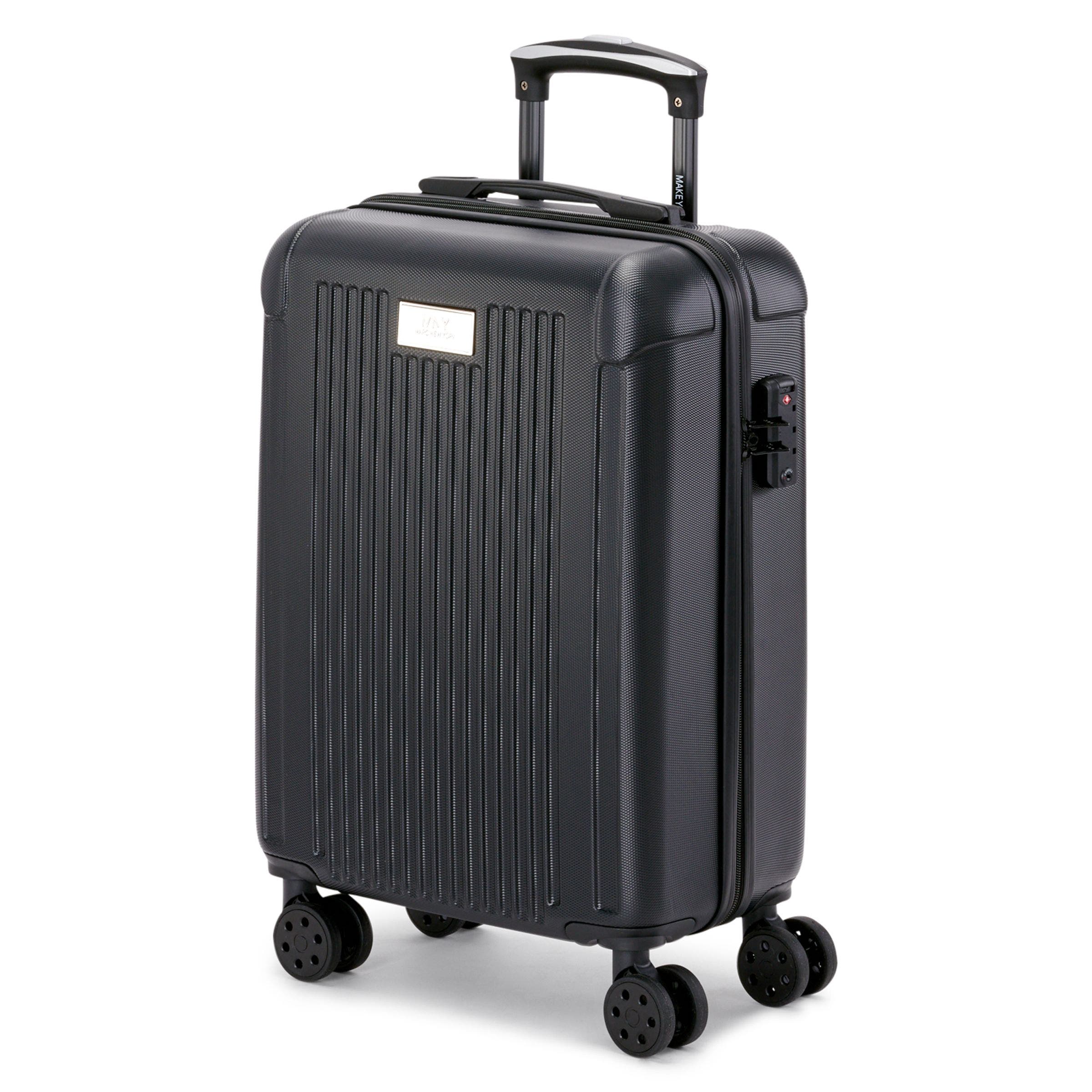 Marc New York Lotus 21" Upright Carry On Suitcase, Alternate, color, Black