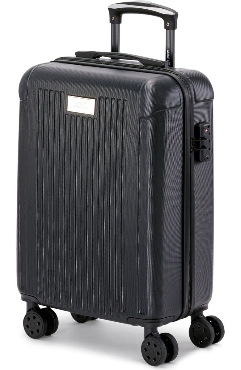 Marc New York Lotus 21" Upright Carry On Suitcase, Alternate, color, Black