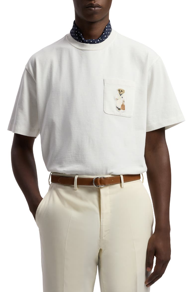 Relaxed Fit Polo Bear T-Shirt, Main, color, DECKWASH WHITE
