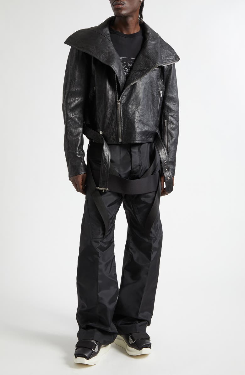 Rick Owens Megastrapped Geth Pants, Alternate, color, Black