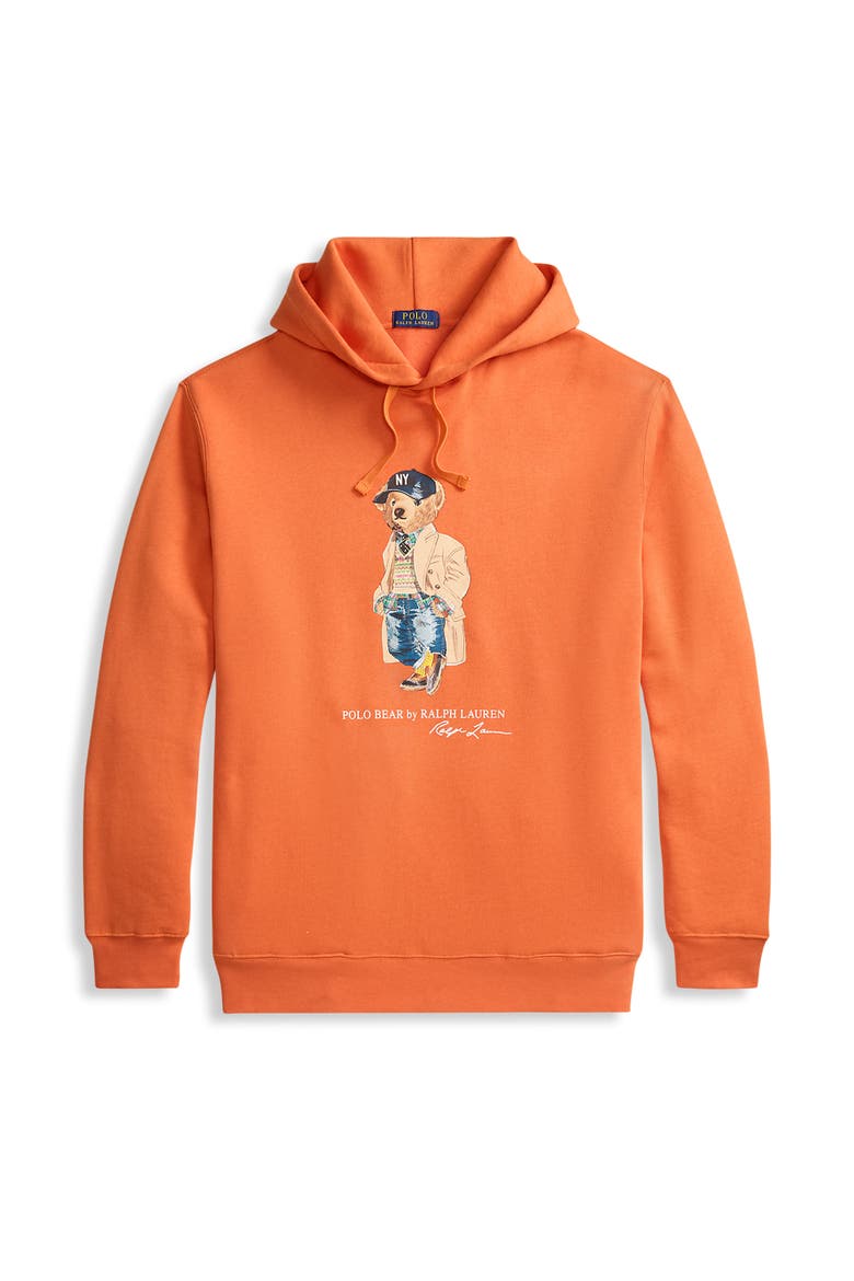 Big & Tall Heritage Bear Pullover Hoodie, Alternate, color, SOLAR SKY HRTG BR