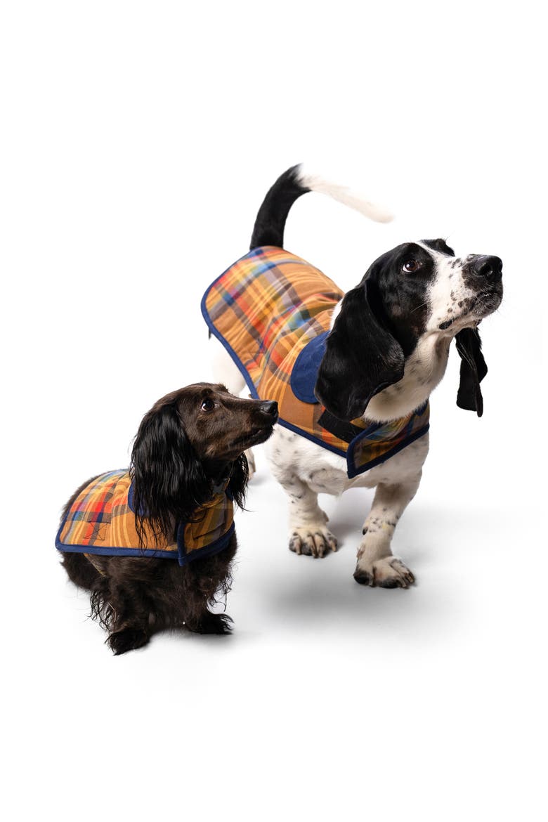 Plaid Dog Coat, Alternate, color, DESERT PLAID