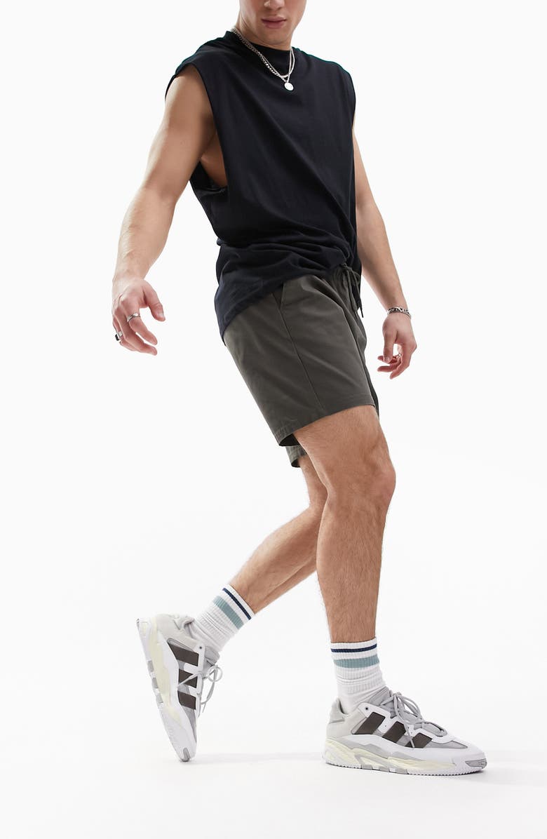 ASOS DESIGN Slim Fit Chino Shorts, Alternate, color, 