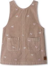 Hatley Kids' Bow Embroidered Corduroy Dress