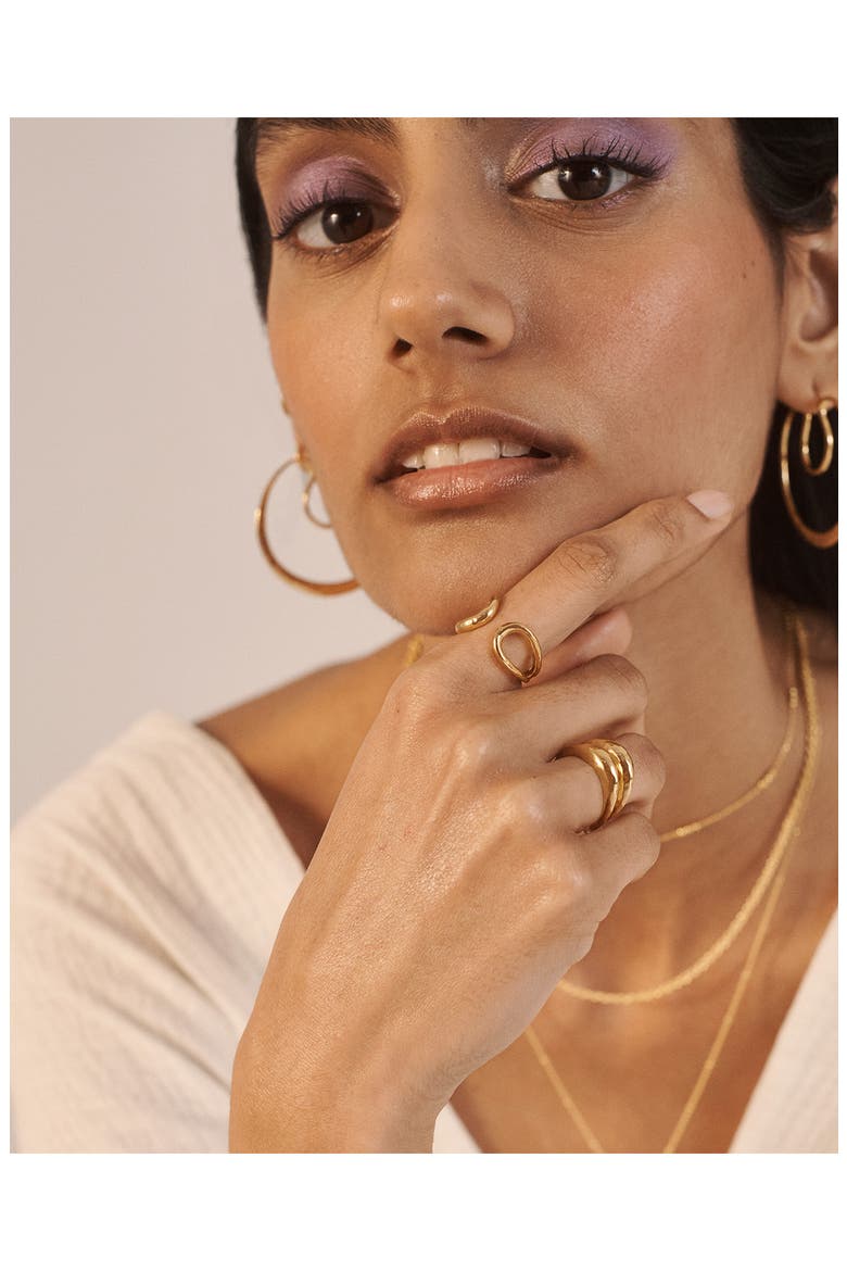 Flow Wrap Ring, Alternate, color, 18CT GOLD VERMEIL/ SS