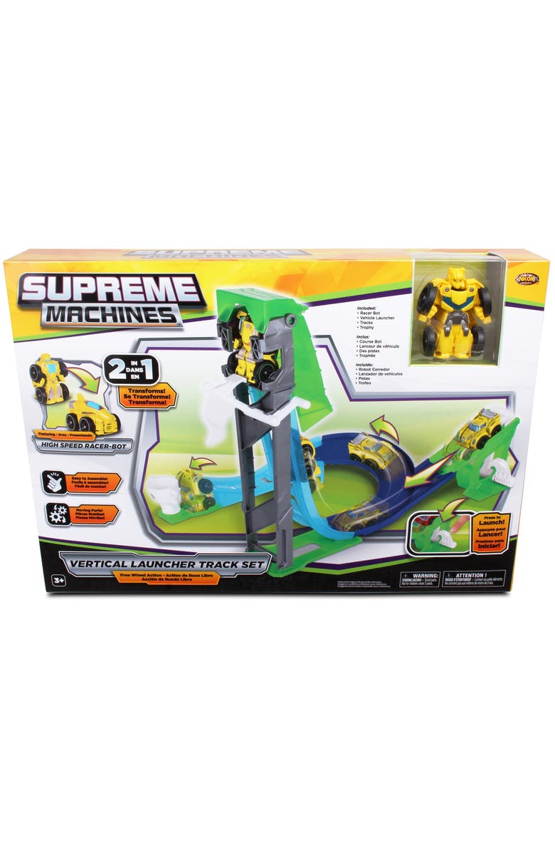 Supreme Machines High Speed Racerbot Vertical Launcher Track, Main, color, Green