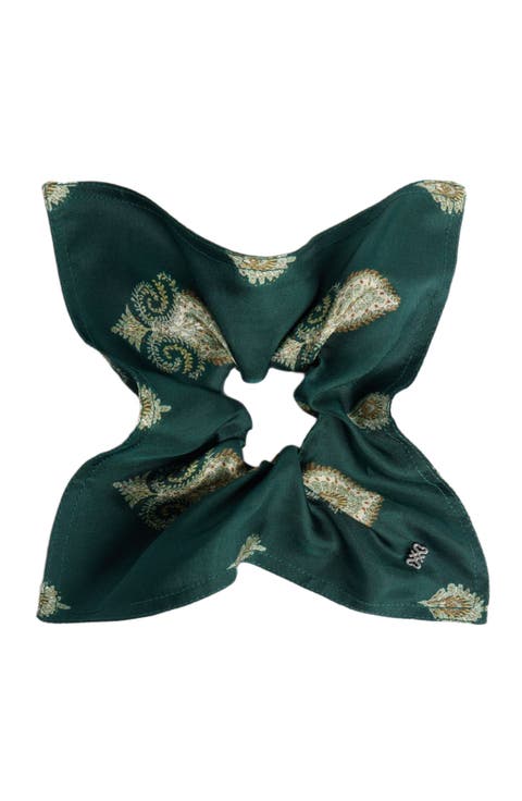 Paisley print scrunchie