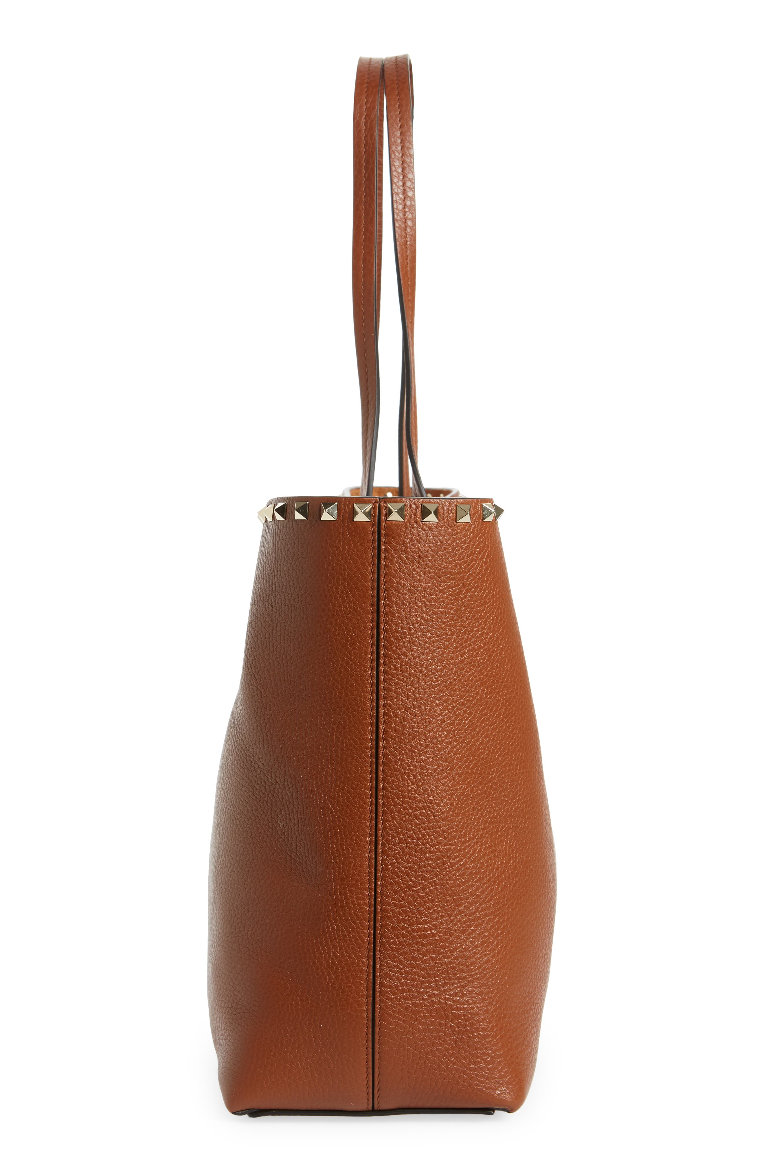 Rockstud Leather Tote, Alternate, color, SELLERIA ROCKSTUD