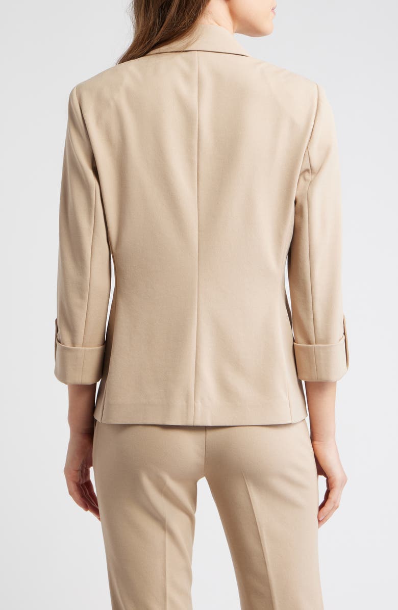 AK ANNE KLEIN One-Button Blazer, Alternate, color, Latte