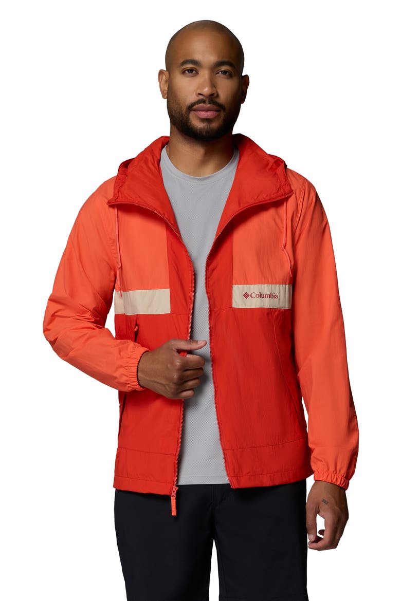 Spire Valley Water Repellent Windbreaker, Alternate, color, ZING/ SUPER SONIC/ ANCIENT