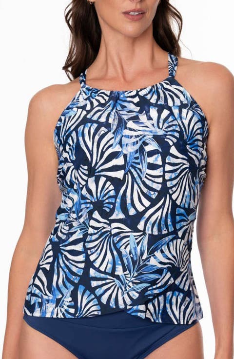 Biana Drape Tankini Bikini Top