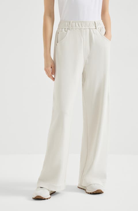 Smooth French terry trousers