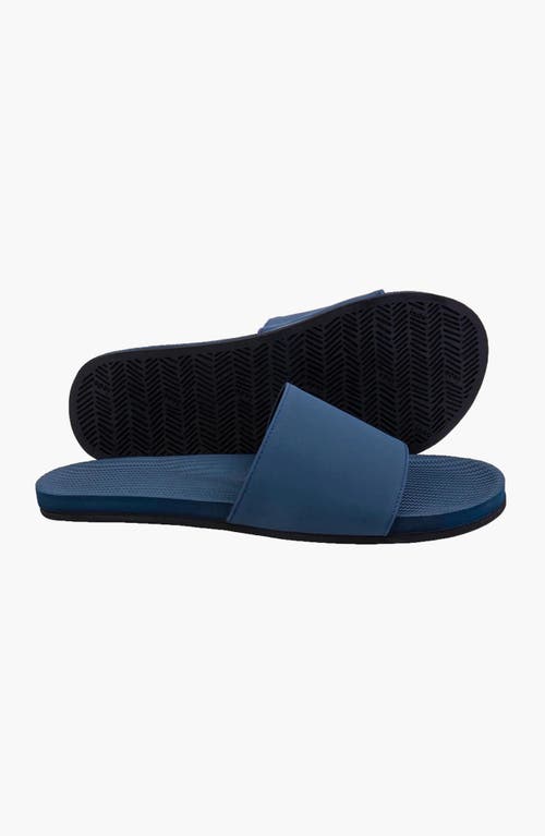 Indosole Responsibly-made Tire Sole Slide Sandals In Blue
