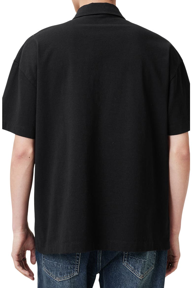 Xander Logo Graphic Polo, Alternate, color, JET BLACK