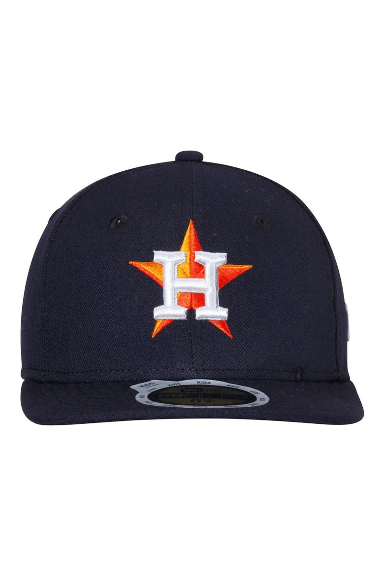 Youth New Era Navy Houston Astros Authentic Collection On-Field Home 59FIFTY Fitted Hat, Alternate, color, NAVY
