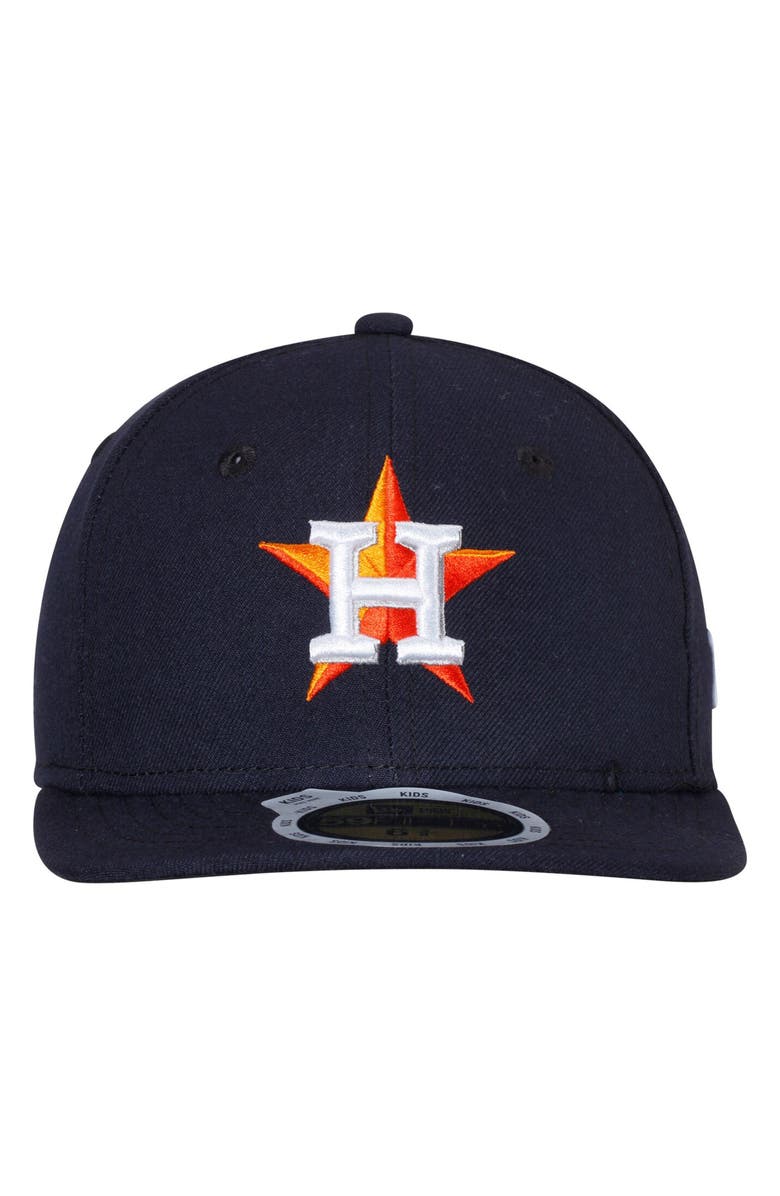 New Era Youth New Era Navy Houston Astros Authentic Collection On-Field Home 59FIFTY Fitted Hat, Alternate, color,