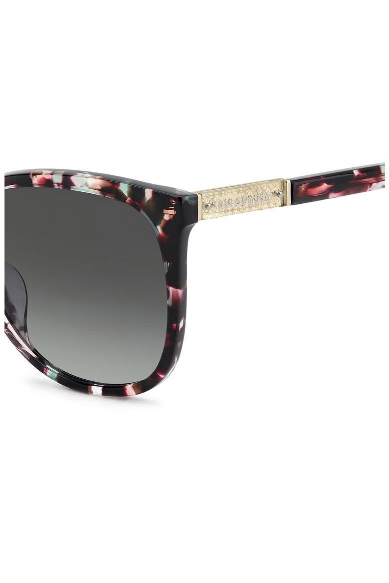kaysie 58mm square sunglasses, Alternate, color, HAVANA MULTICOLOR/ DARK GREY