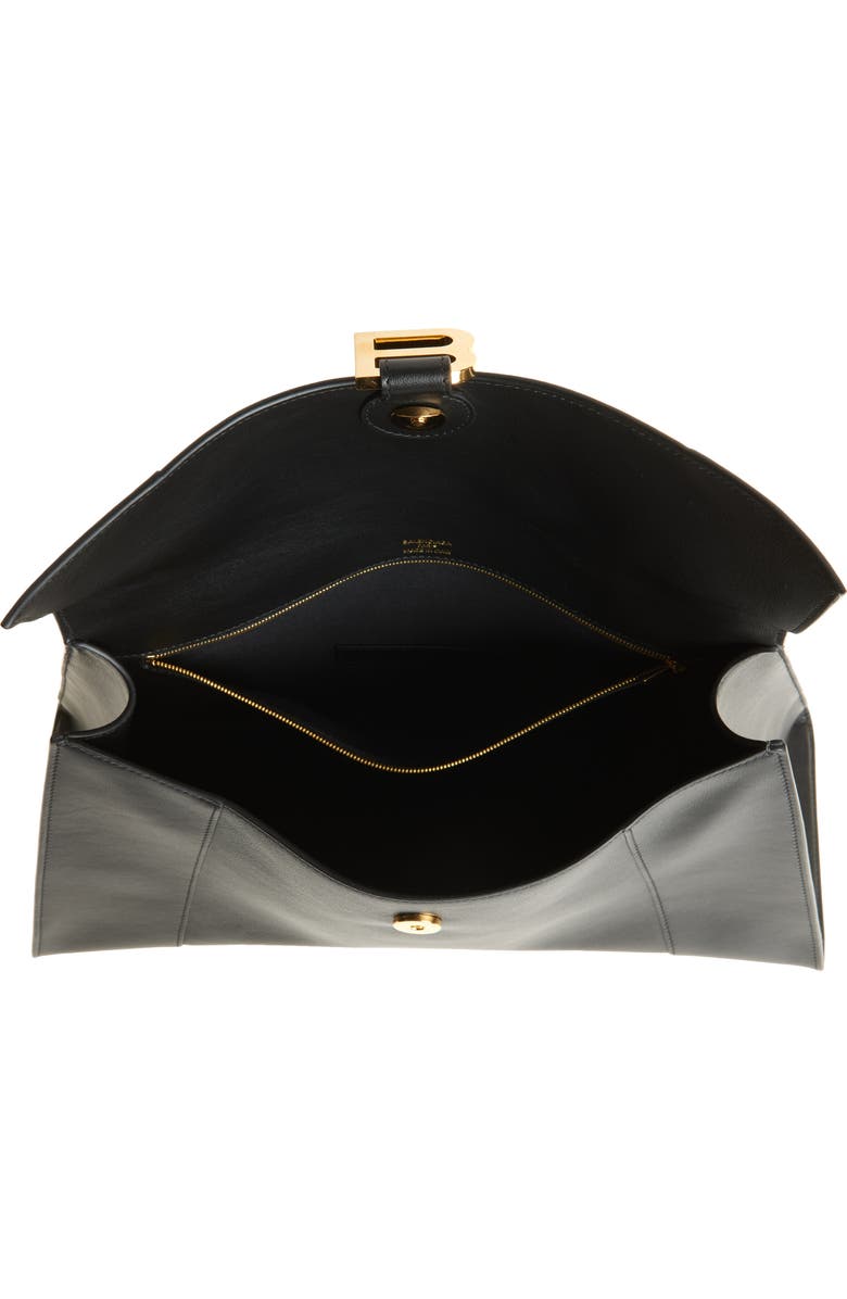 Balenciaga Medium Hourglass Soft Leather Shoulder Bag, Alternate, color,