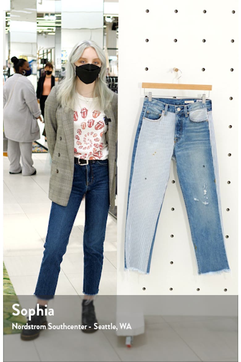 Claude Mixed Media High Waist Straight Leg Jeans video