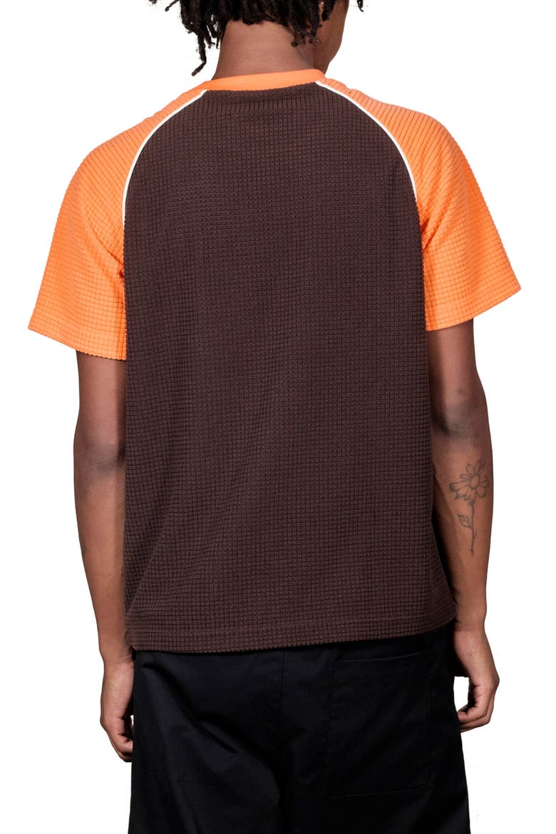 Breed Raglan Cotton Waffle Graphic T-Shirt, Alternate, color, BROWN