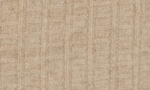 Max Studio Waffle Button Front Cardigan In Brown