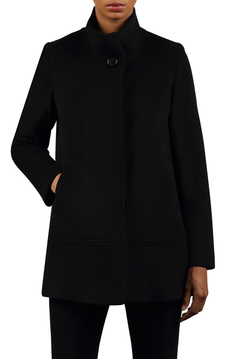 Fleurette Wool Car Coat, Main, color,