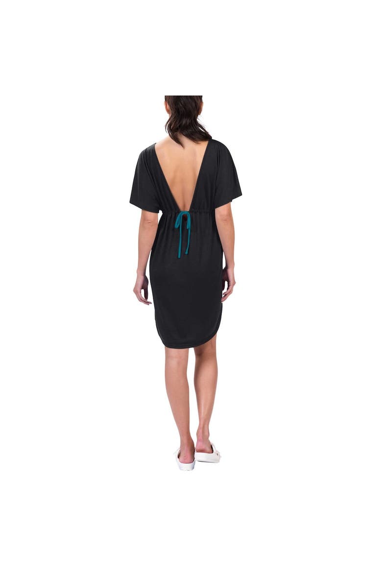 Women's G-III 4Her by Carl Banks Black Jacksonville Jaguars Versus Swim Cover-Up, Alternate, color, Black