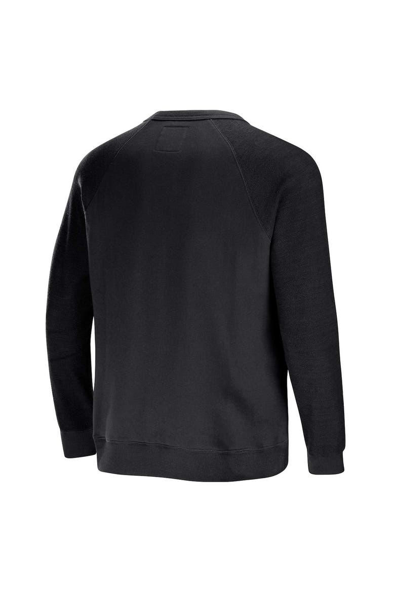 Men's NFL x Darius Rucker Collection by Fanatics  Black Las Vegas Raiders Distressed Lightweight Pullover Sweatshirt, Alternate, color, Black