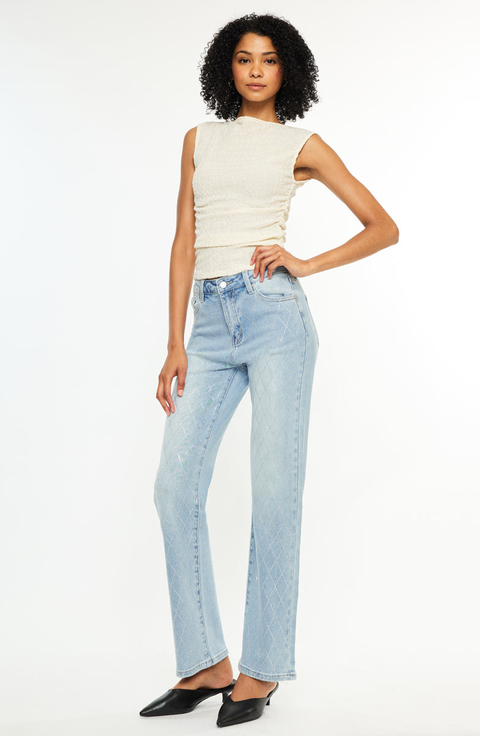 Cheriese High Rise Straight Jeans