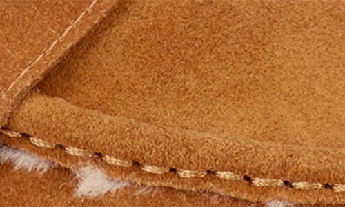 Frye Melody Genuine Shearling Lined Platform Clog In Brown