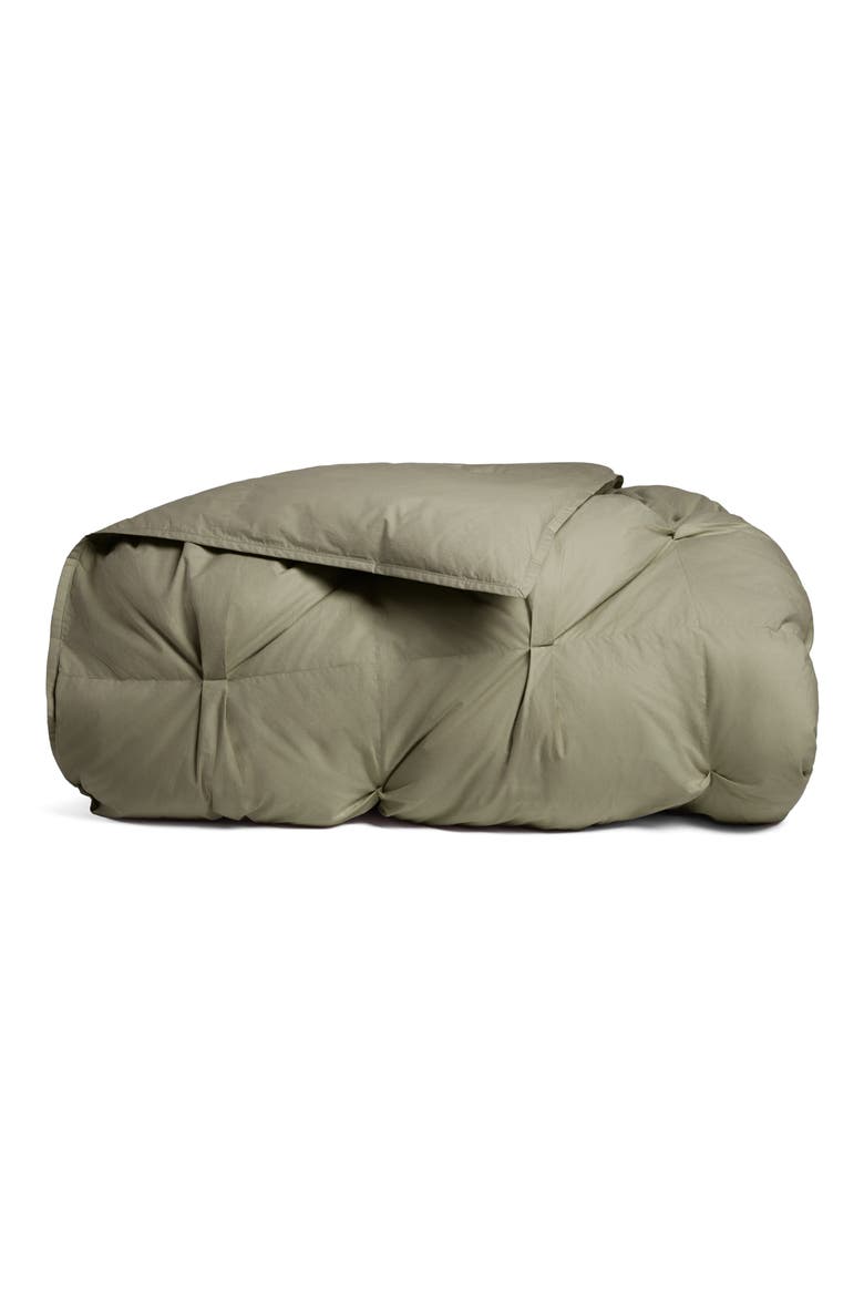 Organic Cotton Puff Comforter, Main, color, MOSS