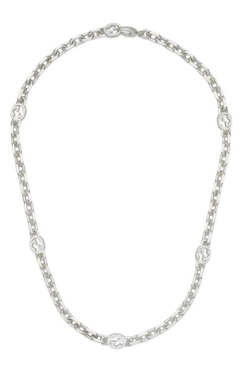 Interlocking G Station Necklace