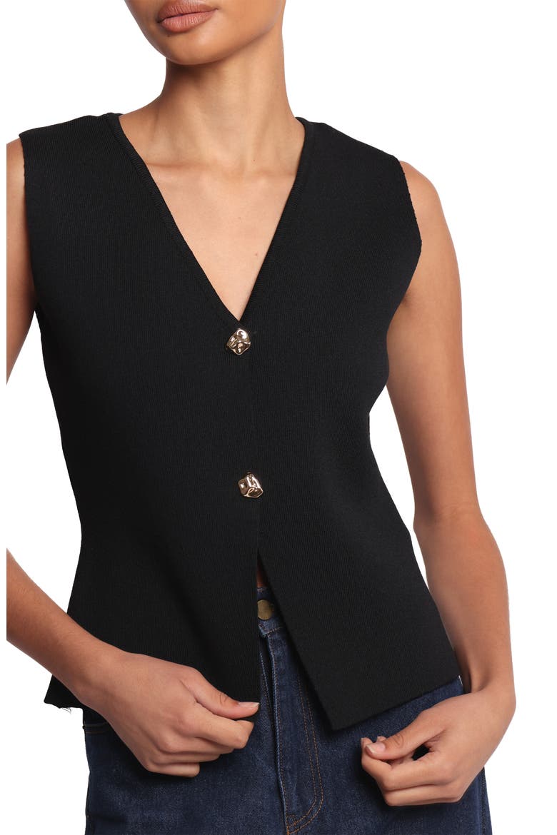 Everlee Knit Vest, Alternate, color, BLACK