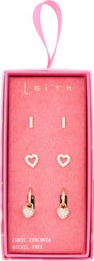 Leith Assorted 3-Pack Earrings Set