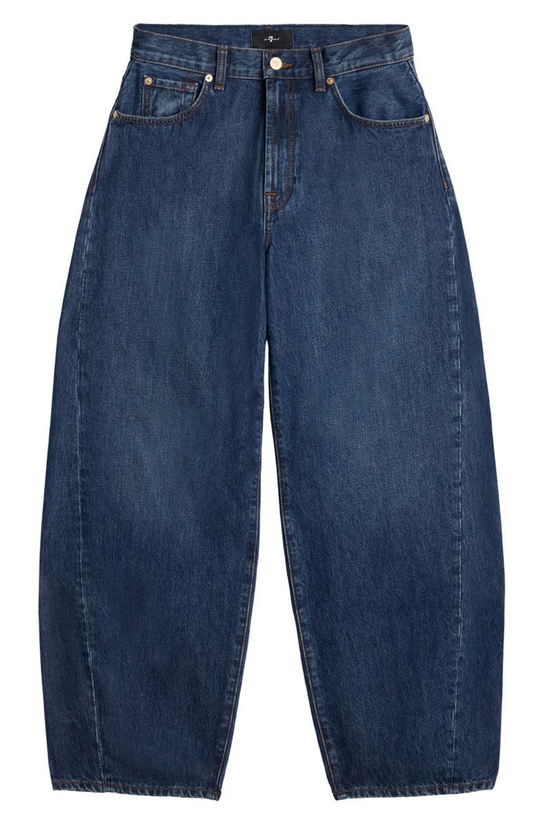 7 For All Mankind Bonnie Twist Seam Barrel Jeans, Alternate, color, Radar