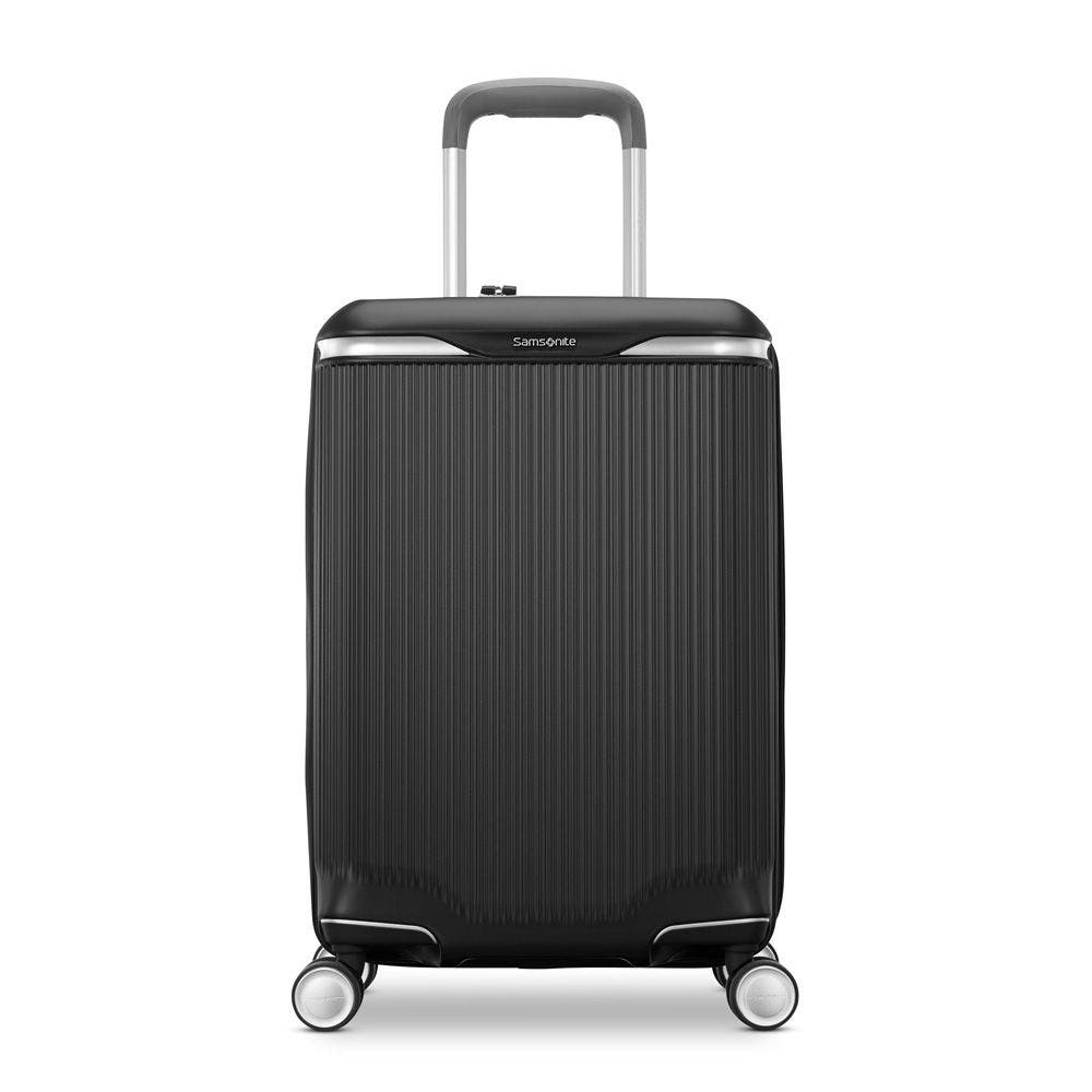 Samsonite Silhouette 18 Hardside Carry-On Expandable Spinner, Main, color, Black