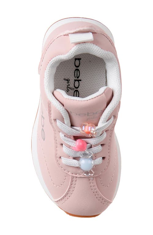 Bebe Kids' Charm Glitter Jogger Sneaker In Blush