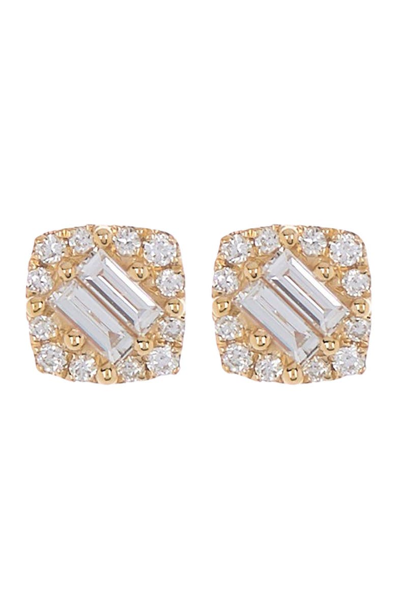 Bony Levy 18K Gold Petite Mika Diamond Stud Earrings - 0.17 ctw, Main, color, 