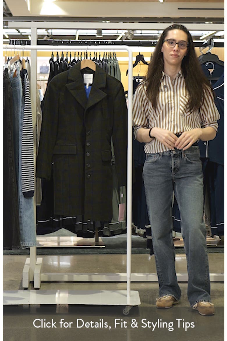 Sculpted Plaid Coat video