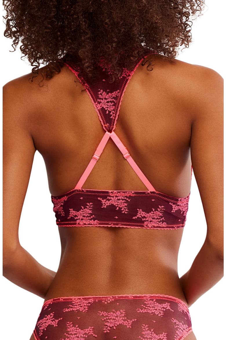 Intimately FP Talk About It Racerback Bralette, Alternate, color, ZINFADEL COMBO