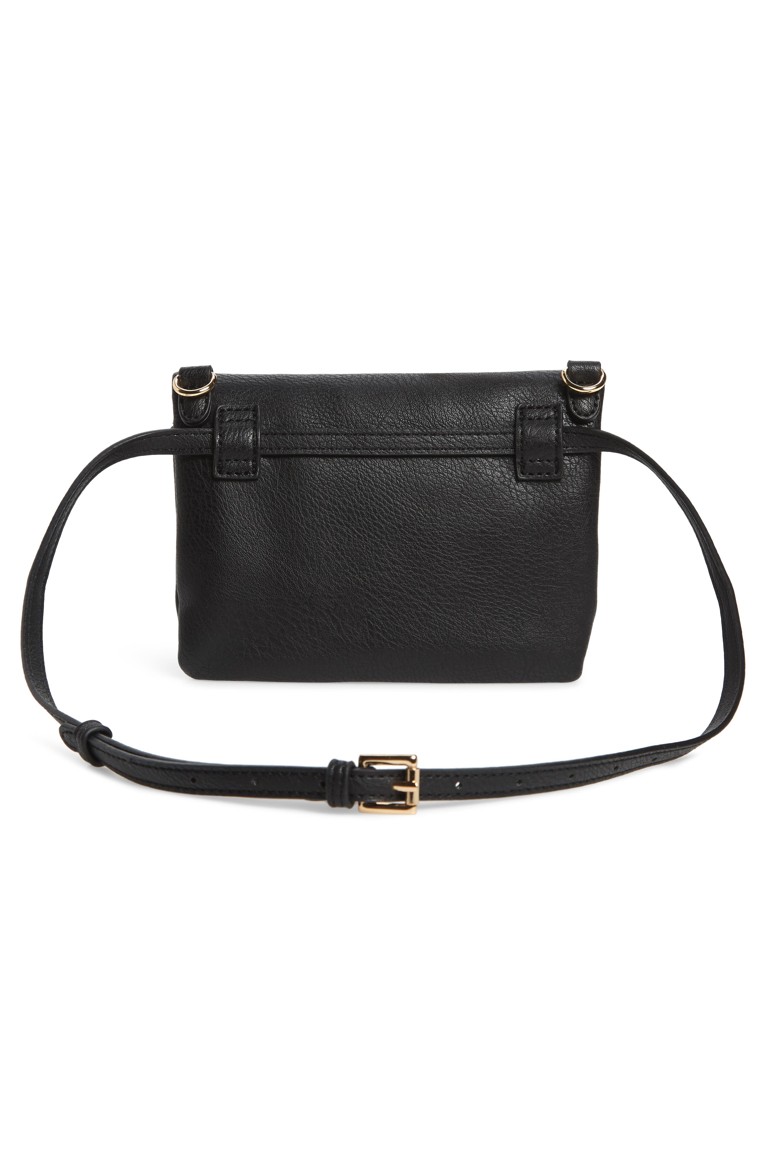 Sole Society Cassie Faux Leather Belt Bag, Alternate, color, 
