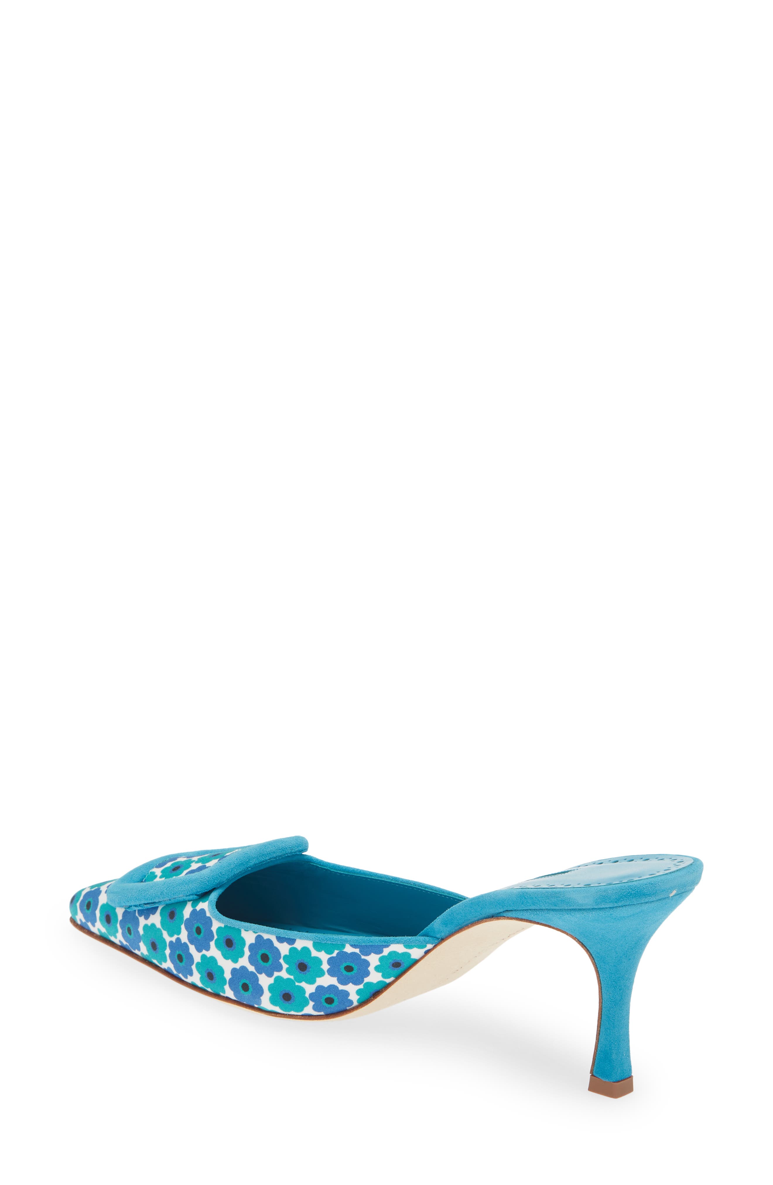 Manolo Blahnik Maysale Buckle Pointed Toe Mule, Alternate, color, 