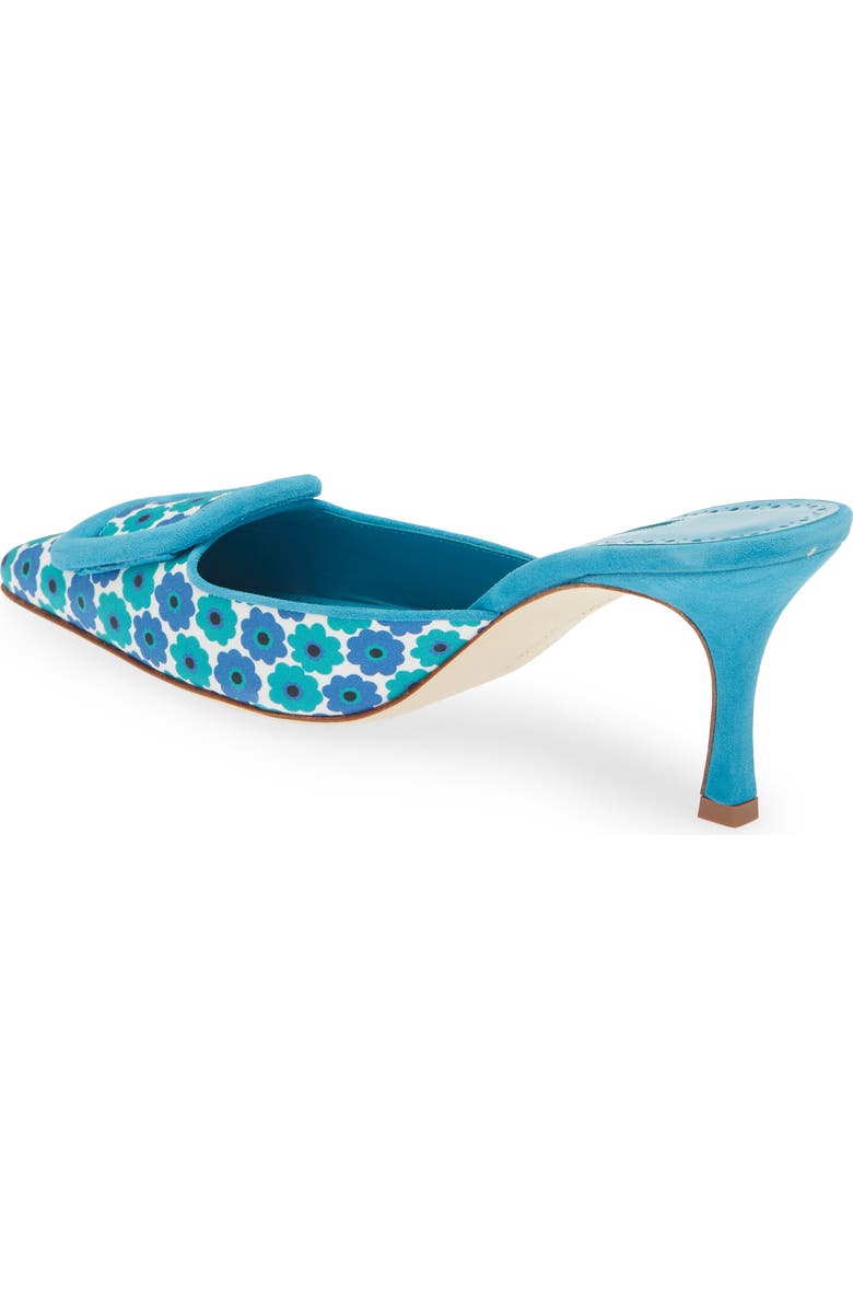 Manolo Blahnik Maysale Buckle Pointed Toe Mule, Alternate, color,