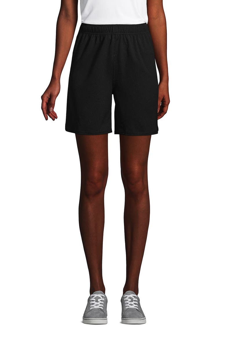 School Uniform  Mesh Gym Shorts, Main, color, Black