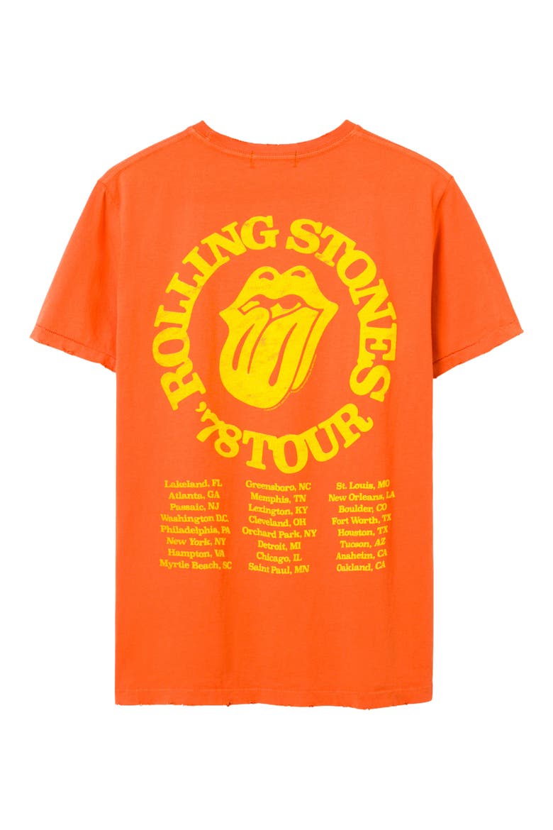 Rolling Stones '78 Tour Graphic T-Shirt, Alternate, color, TIGERLILY