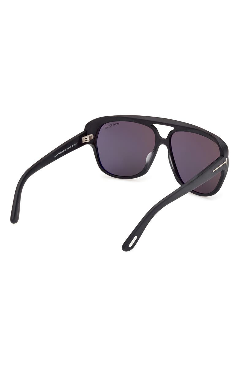 TOM FORD Jayden 61mm Pilot Sunglasses, Alternate, color, 