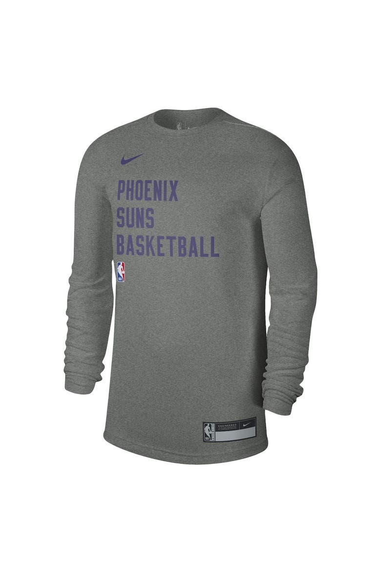 Unisex Nike Heather Gray Phoenix Suns 2023/24 Legend On-Court Practice Long Sleeve T-Shirt, Alternate, color, Heather Gray