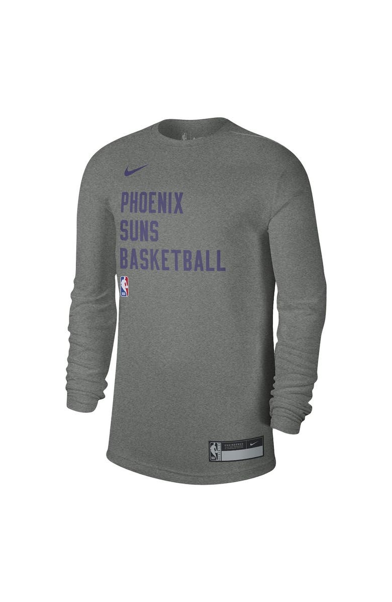 Nike Unisex Nike Heather Gray Phoenix Suns 2023/24 Legend On-Court Practice Long Sleeve T-Shirt, Alternate, color, Heather Gray